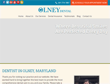 Tablet Screenshot of olneydental.com